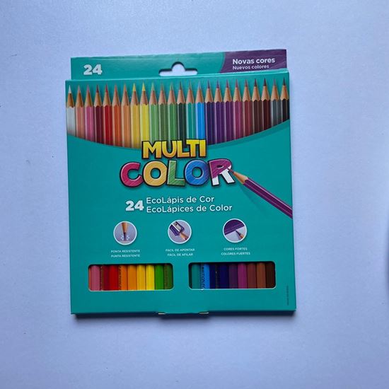 IMAGEM 1-LAPIS COR - MULTICOLOR - 24 CORES