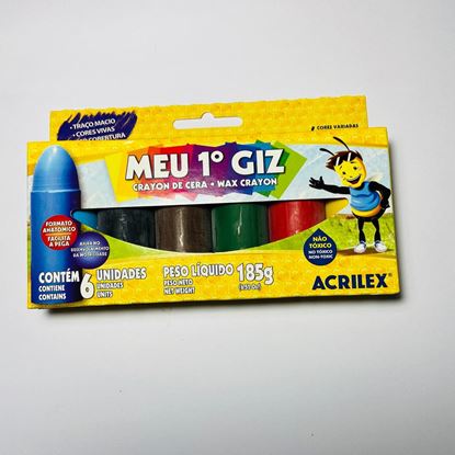 IMAGEM 1-GIZ ACRILEX - MEU 1º GIZ - C 06 CORES