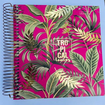 Imagem de CAD.CADERSIL COL.TROPICAL LEAVES 15X1 - 240 FLS